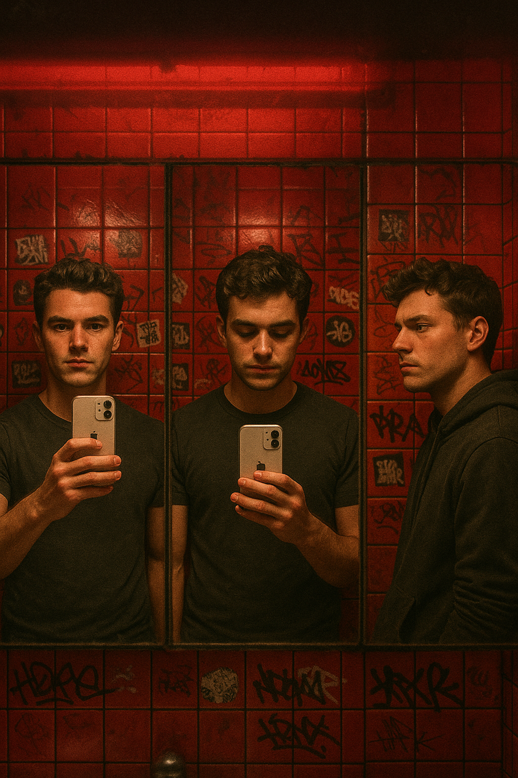 Self-Regard (Bathroom Selfie Triptych)
